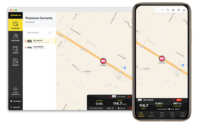 RUNIC.IO Localizzatore GPS Tracker, Per Auto, Moto, Furgoni e Camion, SIM  con Copertura Europea